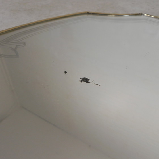 Image 1 of Vintage Spiegel Met Gouden Rand, Jaren 60