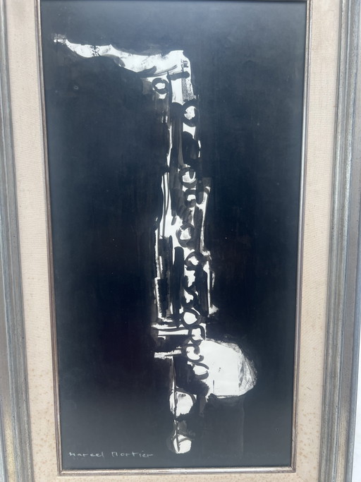 Painting (9): Abstract Saxophone - Marcel Mortier