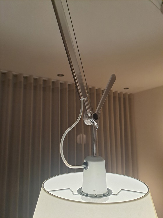 Image 1 of Artimide ceiling lamp with parchment shade