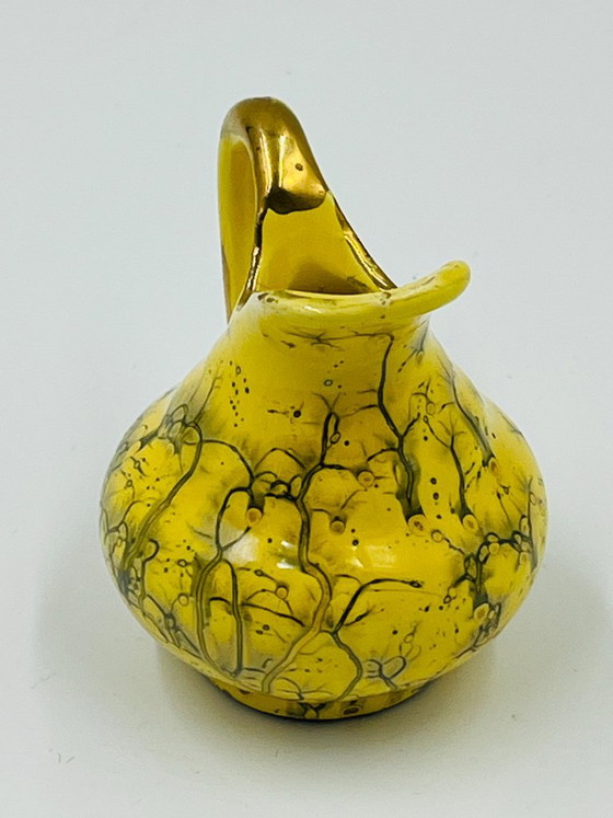Brocca Miniatura da Collezione Gialla e Oro Fino – Vasi, Ceramic (photo 2 of 9)