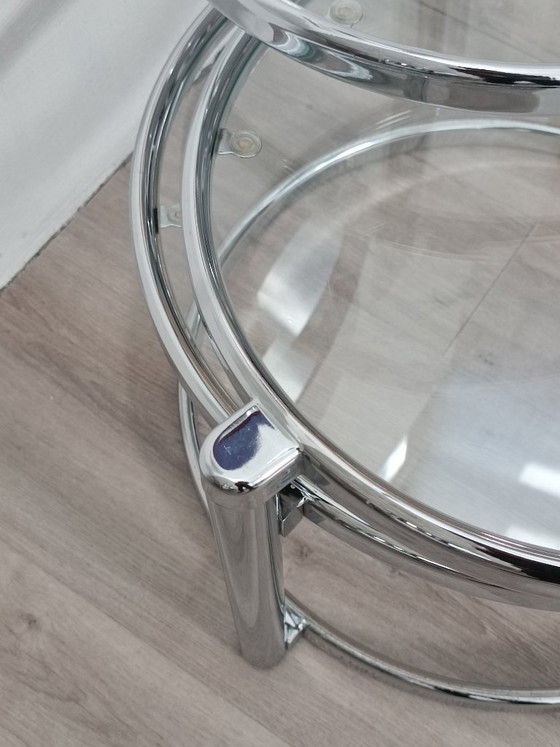 Image 1 of Bijzettafel met draaibaar blad, jaren 80