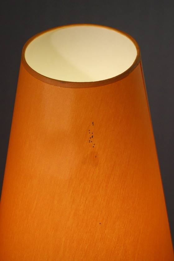 Image 1 of Louis Drimmer - Grande lampada a forma di ciottoli in ceramica arancione, design postmoderno, anni '80