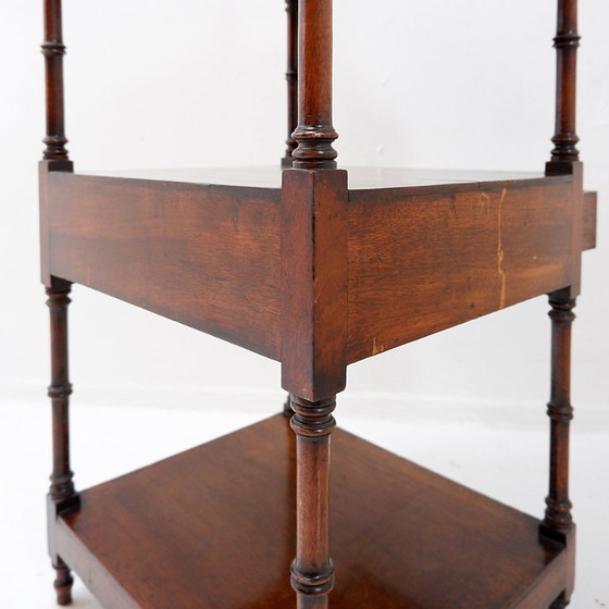 Image 1 of English 19th Century Mahogany Whatnot Shelf