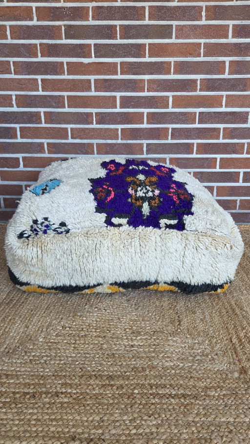 Pouf berbère vintage – hockers en poefs, Wool