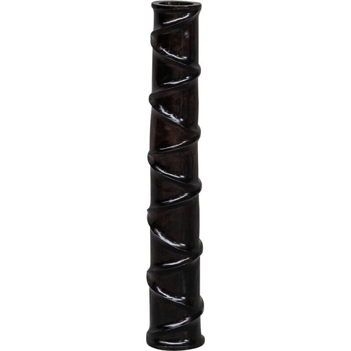 Paire de vases décoratifs français en bois, 1980