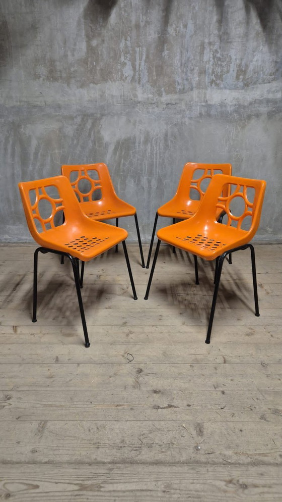Image 1 of Space Age Garden Chairs, East Germany, 1970s — Set of 4