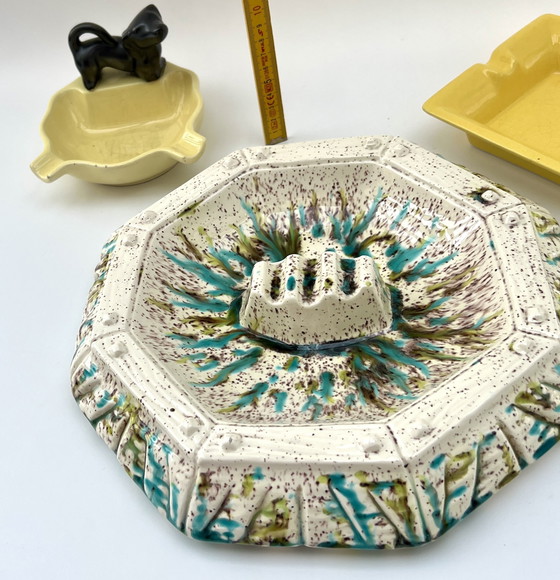 Image 1 of Mid-century ceramic ashtrays – collection, West Germany ca. 1955–1970