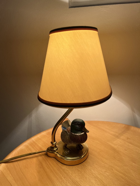 Image 1 of Vintage Feese Duck lamp Mallard 