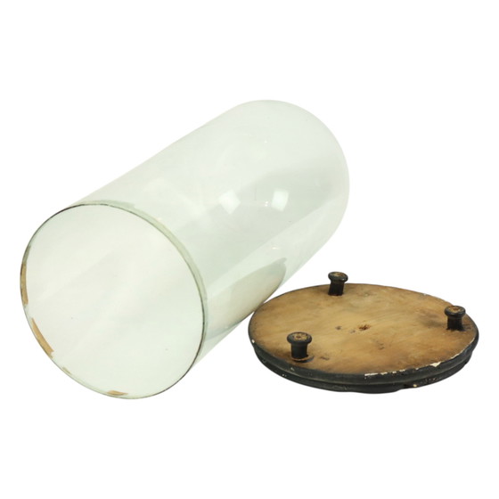 Image 1 of Antieke Stolp Globe Mondgeblazen Glas