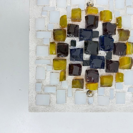 Image 1 of Brutalistische Wandleuchte aus Glas und Harz, 1970er Jahre, Deutschland