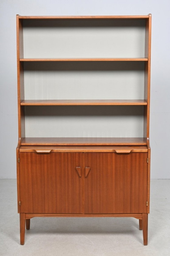 Image 1 of Vintage mahoniehouten boekenkast van Hugo Troeds, Zweden, jaren 60.