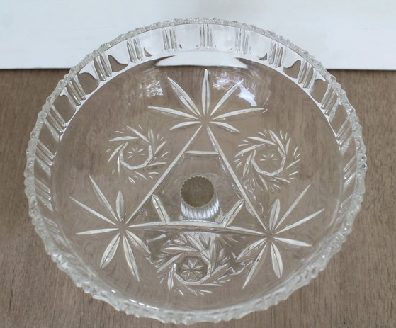 Image 1 of Walther Glas vintage crystal bowl on foot (1970 - 80)