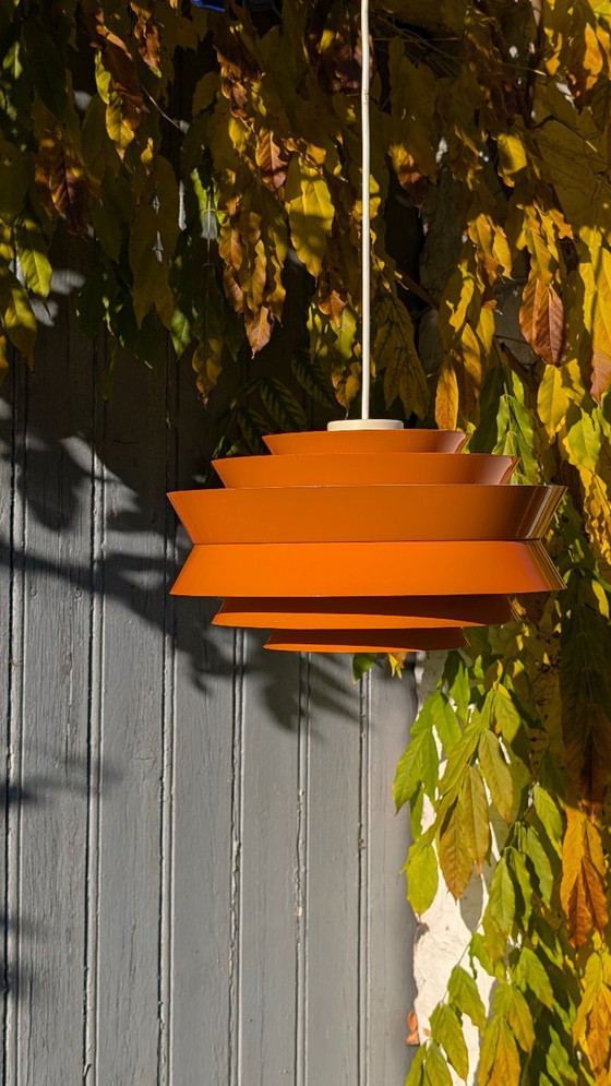 Image 1 of Lámpara colgante naranja de Carl Thore para Granhaga