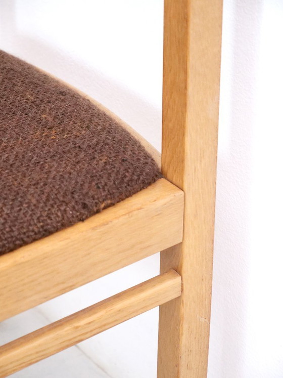 Brutalistisch Design Massief Licht Eiken Salonstoelen Jaren 70, Set van 6 – Eetkamerstoelen, Wood (photo 13 of 26)