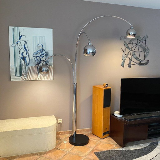 Maiglöckchen-Stehlampe von Goffredo Reggiani. 1970. – vloerlampen, Metal (photo 2 of 8)
