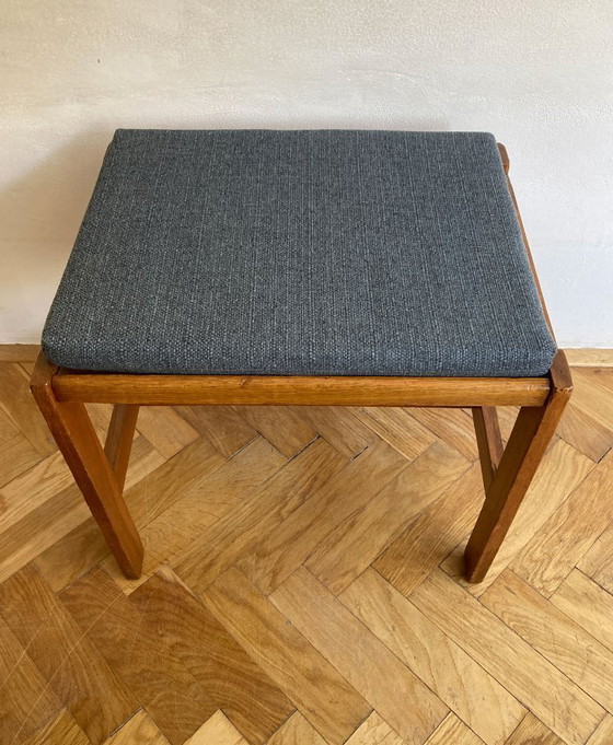 Image 1 of Tabouret en bois de style scandinave des années 1970