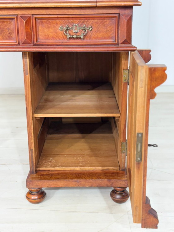 Magnifique bureau d'écriture de l'époque Gründerzeit – Bureau/secrétaire ancien de grande qualité, datant (photo 10 of 24)