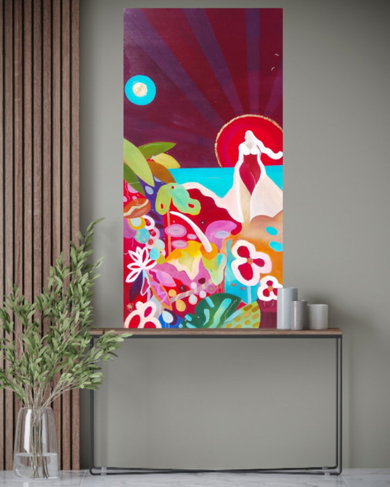 Acrylic painting #Bloom 70x140cm – joart, Paintings & Drawings, Canvas (photo 13 of 15)