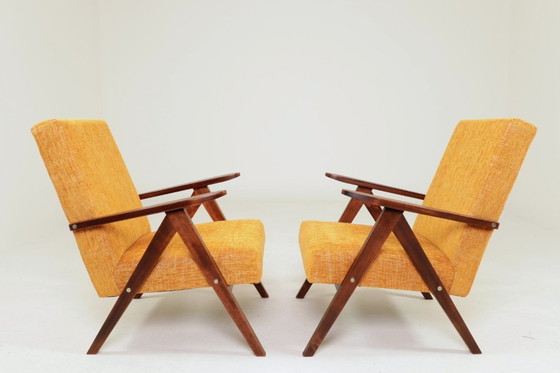 Image 1 of Pair of vintage longue chairs modern design 1980