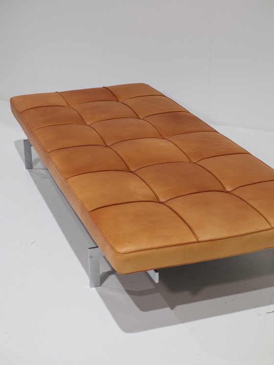 PK80 Daybed Poul Kjaerholm E. Kold Christensen, Denmark 1957, Leather, Metal, Brown, Modern (photo 10 of 15)