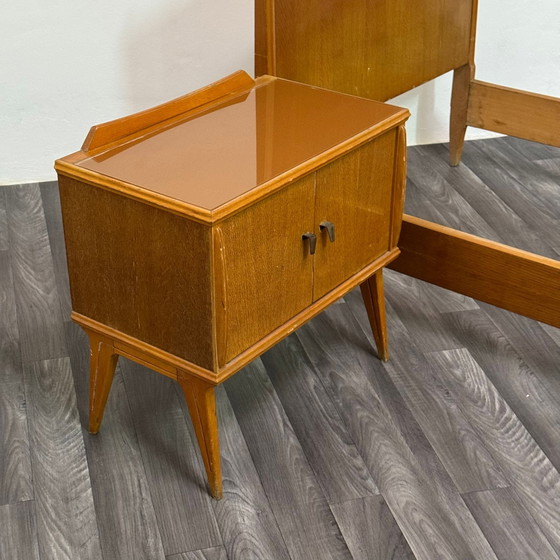 Image 1 of Gio Ponti Attr. Letto Singolo e Comodino Mid-Century Anni 40 Design Modernariato