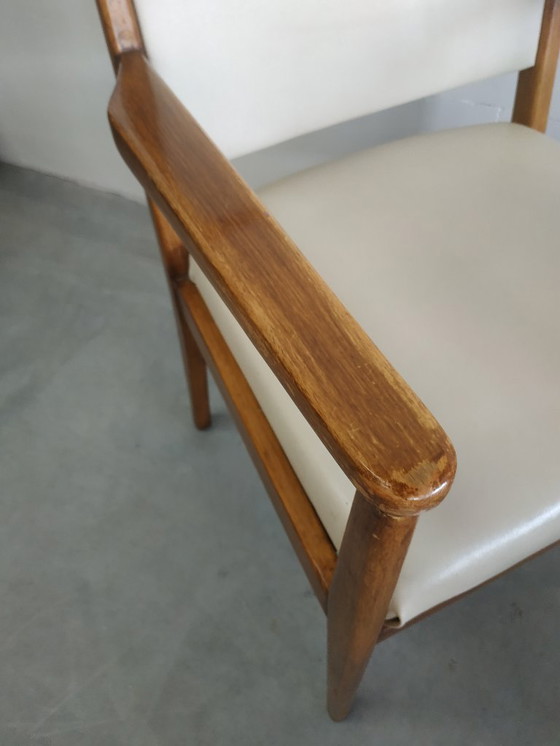 Image 1 of Juego de 4 sillas de cocina de estilo escandinavo de los años 60