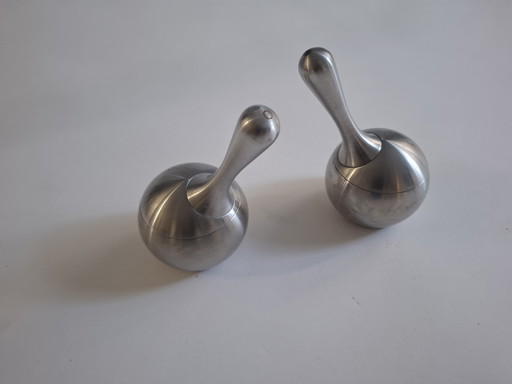 Salt and pepper set. 'Twist' Georg Jensen.