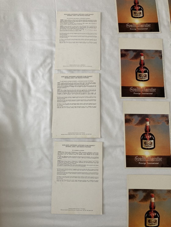 Image 1 of 11 vintage AIR FRANCE menu 80’S PARIS DAMASCUS LOS ANGELES DAKAR MONTEVIDEO 