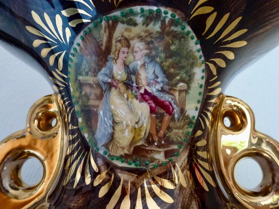Zéér Grote Fragonard Vaas, In Uitstekende Staat. – Hubert Bequet, Vazen, Ceramic (photo 5 of 13)