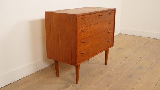 Image 1 of Commode danoise vintage | 4 tiroirs | Teck