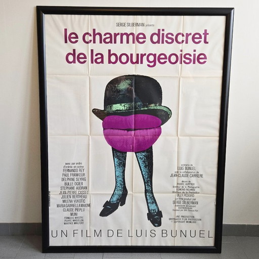 ORIGINELE VINTAGE POSTER 120x160cm DE DISCRETE CHARME VAN DE BOURGEOISIE BUNUEL