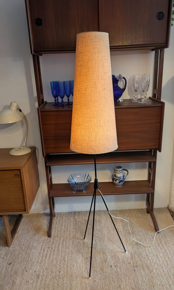 Lampada da terra vintage anni '60-'70 con treppiede – Lampade da terra, Iron, Canvas (photo 4 of 6)