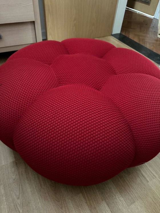 Image 1 of Bubble Roche Bobois - rode en witte poef