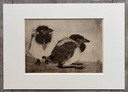 Jan Mankes 1889-1920 / Originele Heliogravure 2 Jonge Eksters 1923