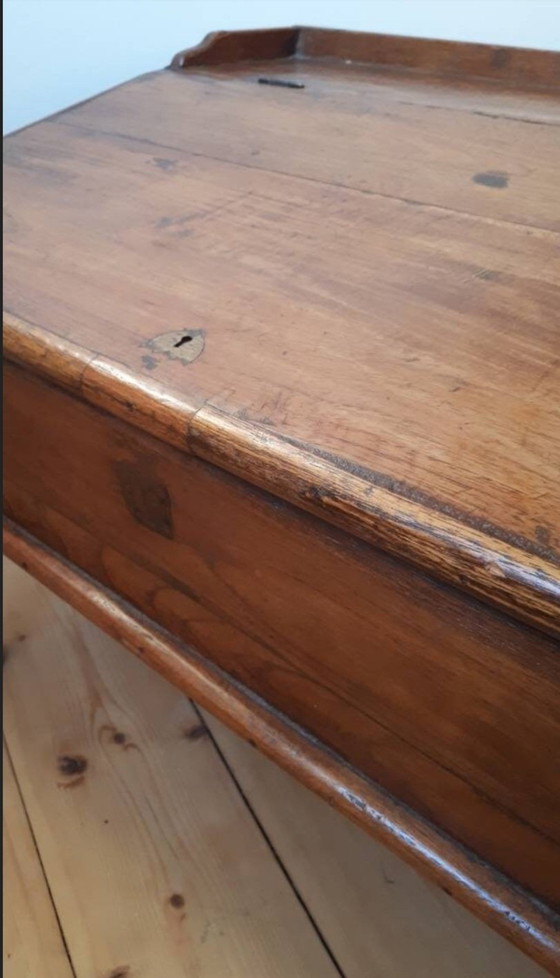 Antiek schuin schrijfbureau van Louis Philippe – Wood, Brass (photo 4 of 10)