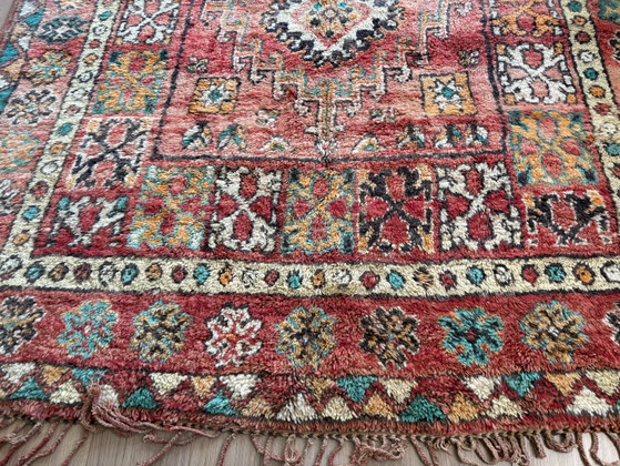 Image 1 of Grand tapis marocain vintage 394 × 204 cm – Berbère des années 1970