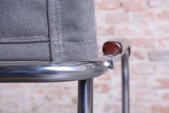 Poltrona Bauhaus restaurata, disegnata da Marcel Breuer per Thonet, in cromo, ceca, anni '30. – Poltrone (photo 14 of 17)