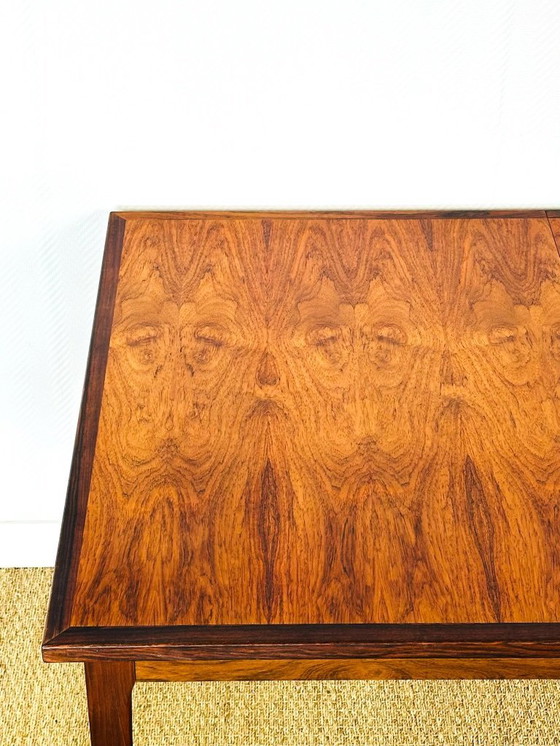 Image 1 of Skandinavischer Esstisch aus Palisanderholz mit Ausziehplatten, 1960