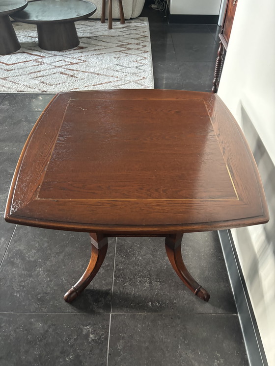 Designer Side Table (Schuitema) – Wood, Brass (photo 4 of 7)
