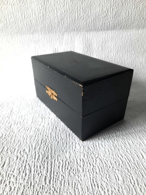 Image 1 of (W028) Rare Complete Set: 12 Vintage Crystal Coasters with Original Luxury Box