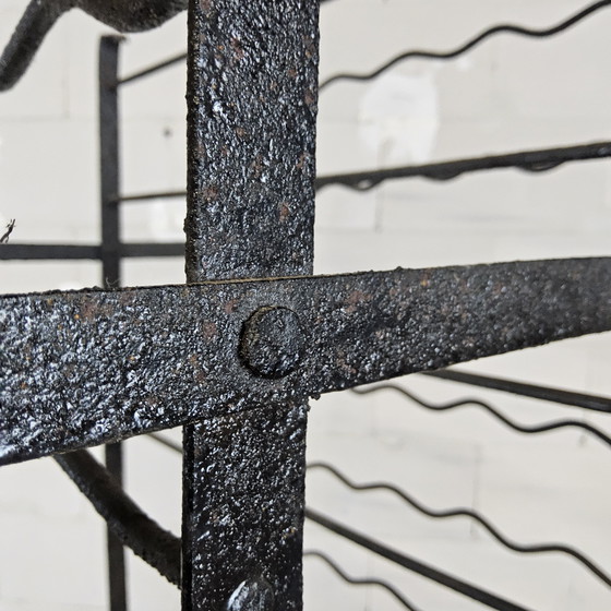 Image 1 of Echtes antikes Metall-Restaurant-Weinregal (116 Flaschen) antikes Whinerack (116 Flaschen)