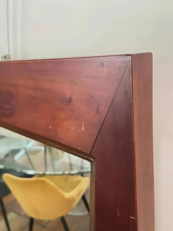 Grande specchio da parete in legno esotico massiccio – Modern (photo 4 of 9)