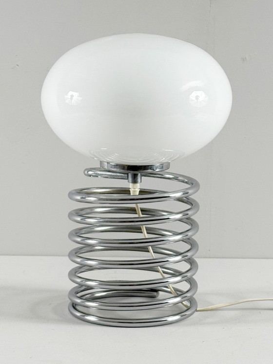 Image 1 of INGO MAURER. per Honsel, lampada da tavolo a spirale, Germania, anni '70