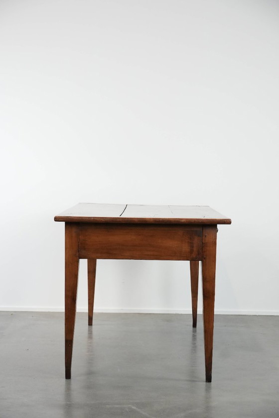 Image 1 of Antique French dining table made of fruit tree wood
