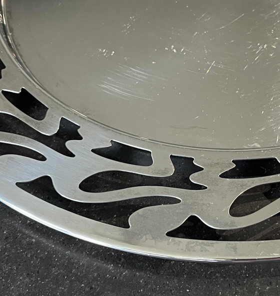 Image 1 of Plato de servir, bandeja de Alessi, acero inoxidable