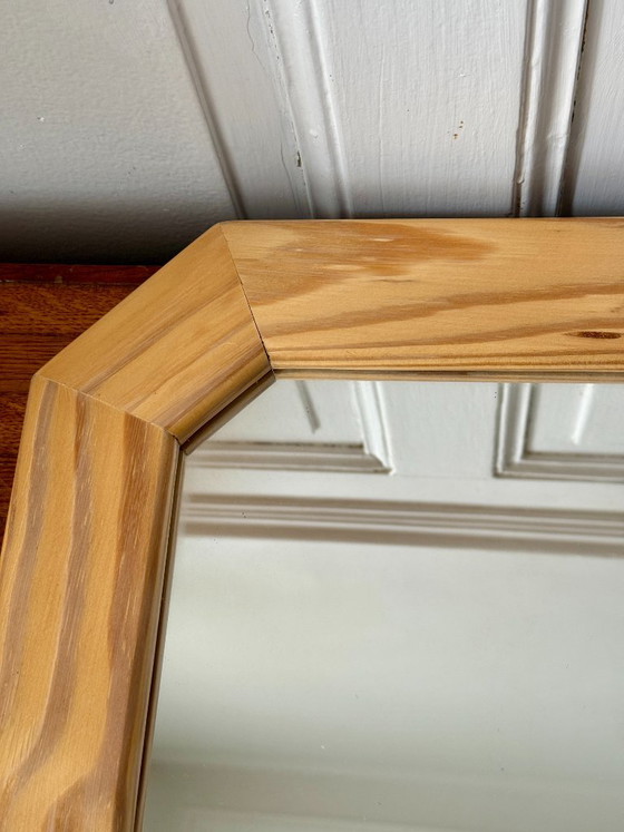 Espejo octogonal de madera clara. – Glass, Wood (photo 8 of 10)