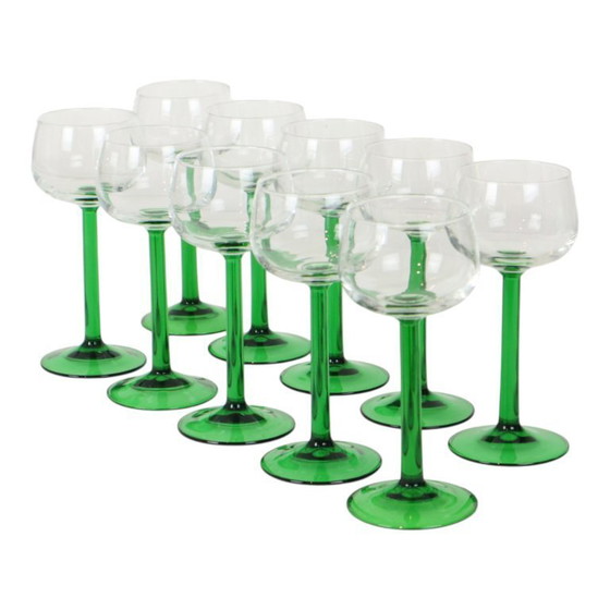 Image 1 of Vintage Luminarc Wijnglazen Set Van 10 