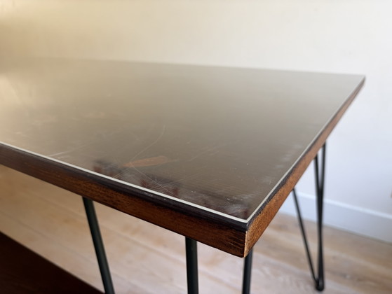 Image 1 of Allon Dery table 220 x 80 with bench in TOP condition