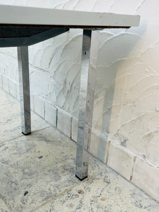 Image 1 of Salontafel in jaren 70-design, metallic keramiek