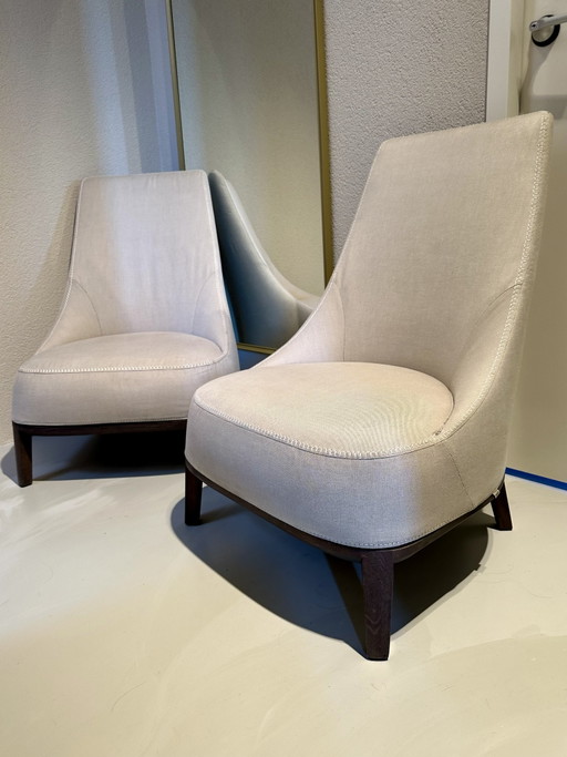 Maxalto In Zeer Licht Lila Febo By Antonio Citterio Set – fauteuils, Textile, Wood (photo 2 of 15)